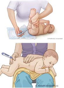 Measuring infant temprature